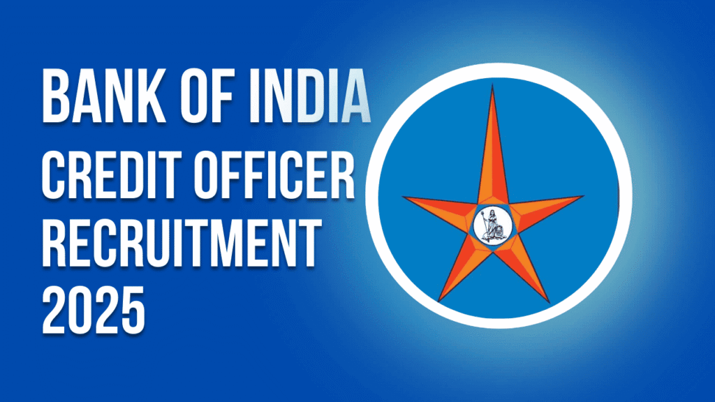 Bank of India Credit officer recruitment 2026